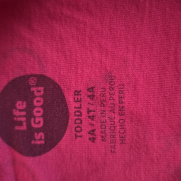 Life is Good Unicorn tee 4T - Picture 4 of 5